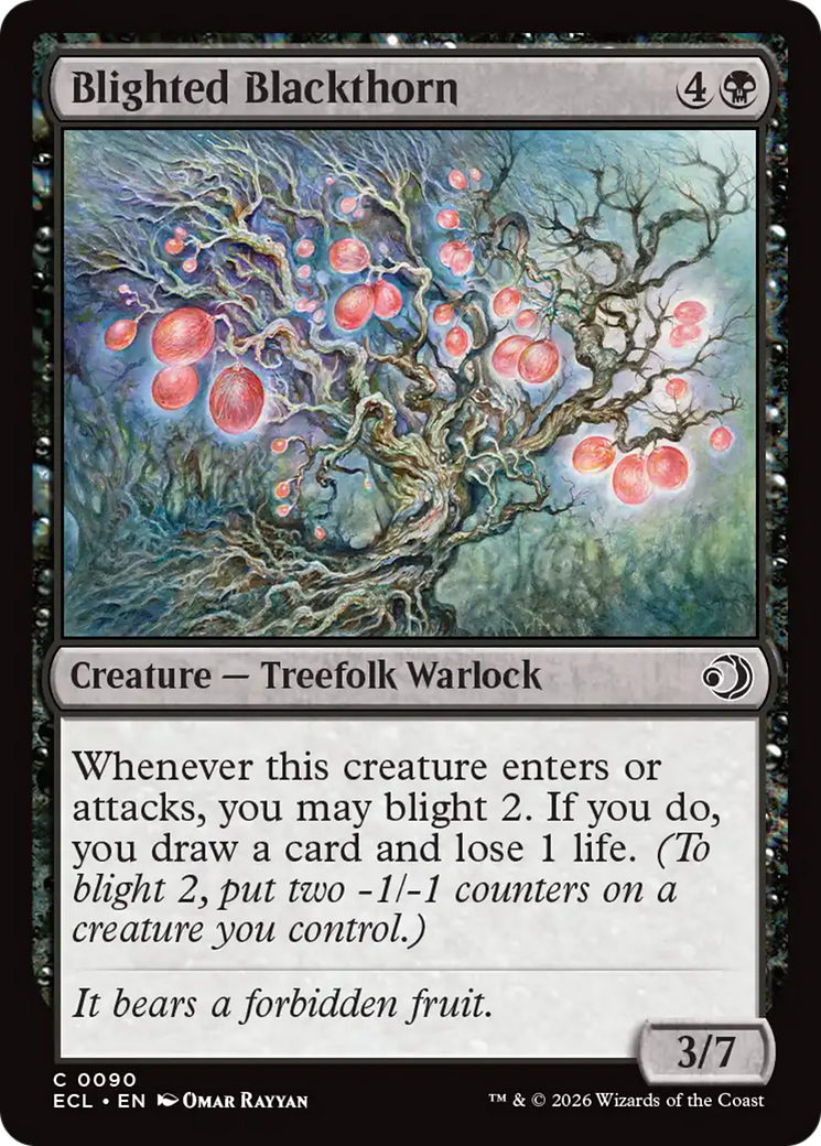 Blighted Blackthorn [Lorwyn Eclipsed] | Good Games Morley