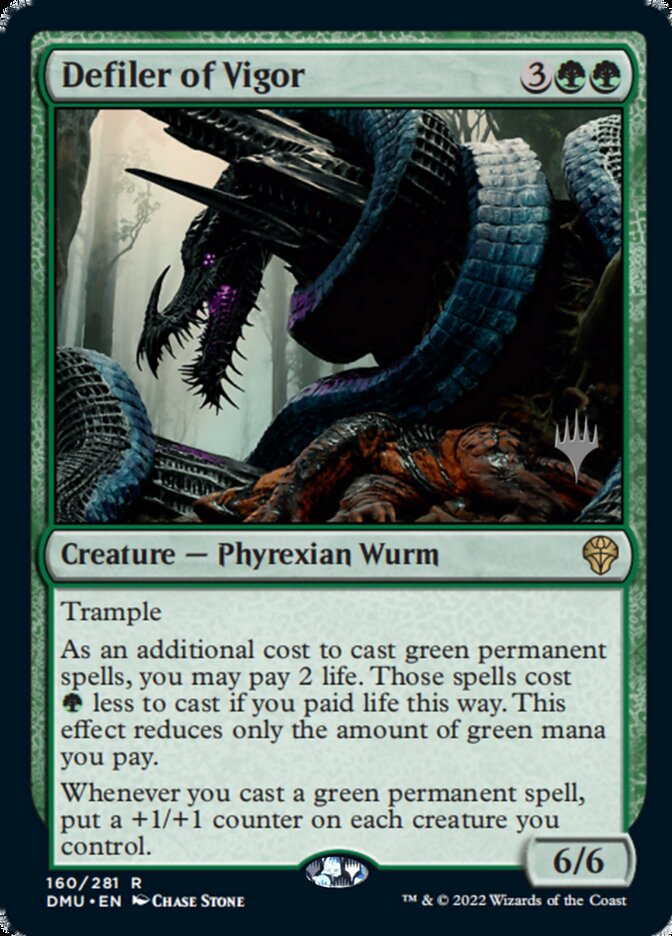 Defiler of Vigor (Promo Pack) [Dominaria United Promos] | Good Games Morley