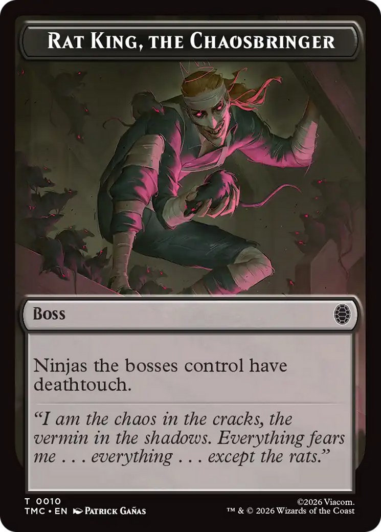 Rat King, The Chaosbringer [Teenage Mutant Ninja Turtles Commander Tokens] | Good Games Morley