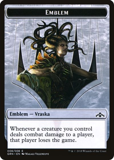 Vraska Emblem // Human Double-Sided Token [Challenger Decks 2020 Tokens] | Good Games Morley