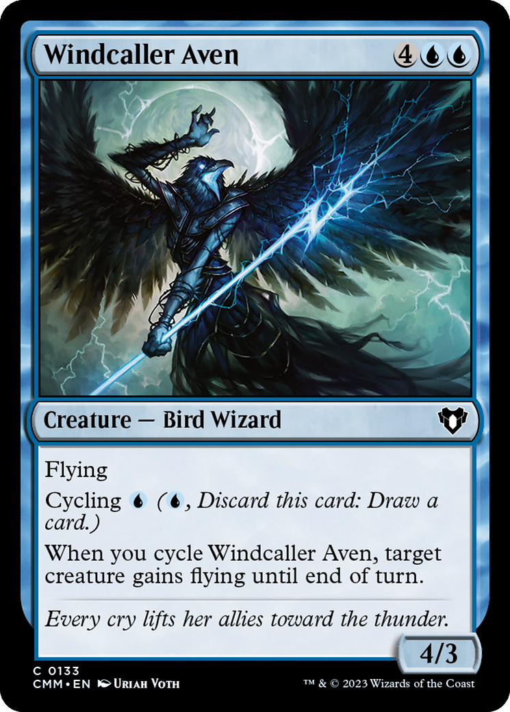 Windcaller Aven [Commander Masters] | Good Games Morley