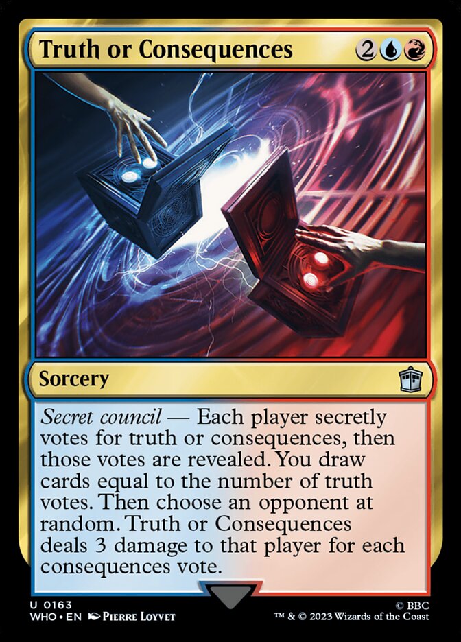 Truth or Consequences 163/331 (Universes Beyond: Doctor Who)  - Foil | Good Games Morley