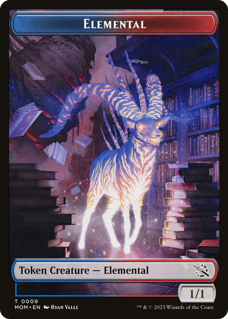 Elemental (09) // Dinosaur Double-Sided Token [March of the Machine Tokens] | Good Games Morley