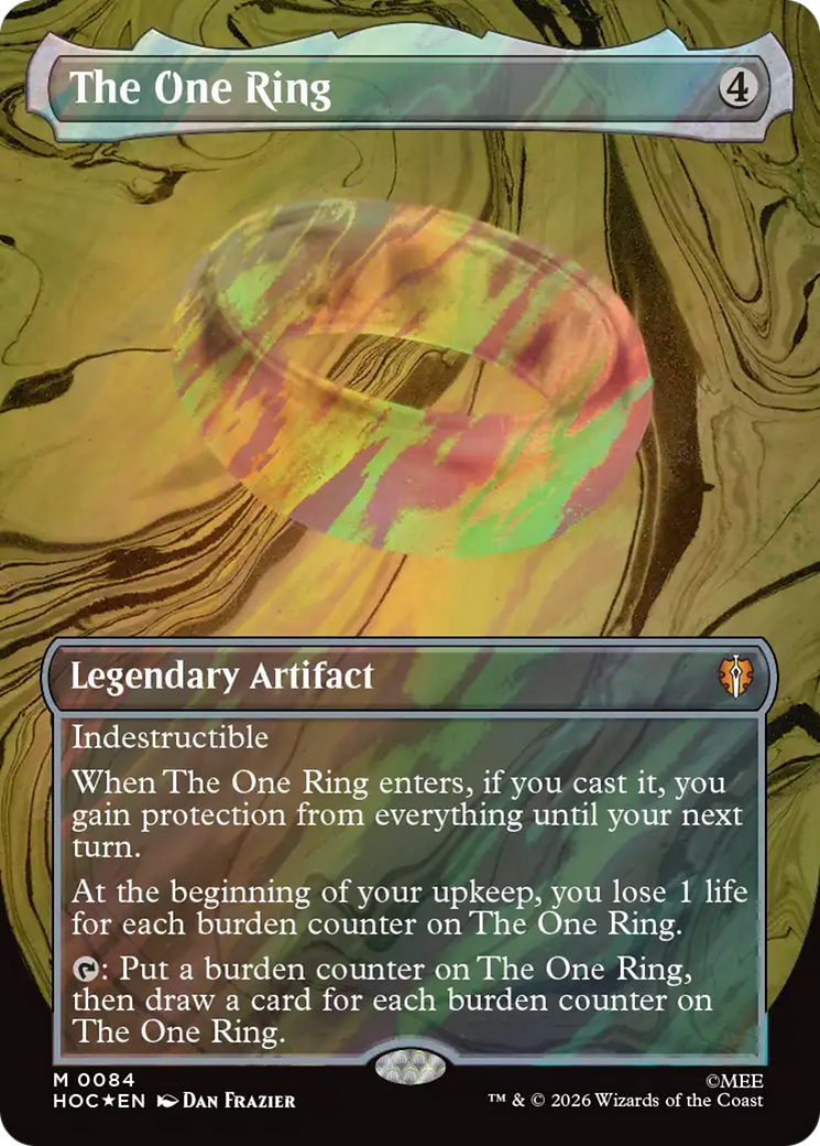 The One Ring (Borderless) (Surge Foil) [The Hobbit] | Good Games Morley
