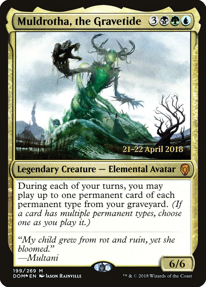 Muldrotha, the Gravetide [Dominaria Prerelease Promos] | Good Games Morley