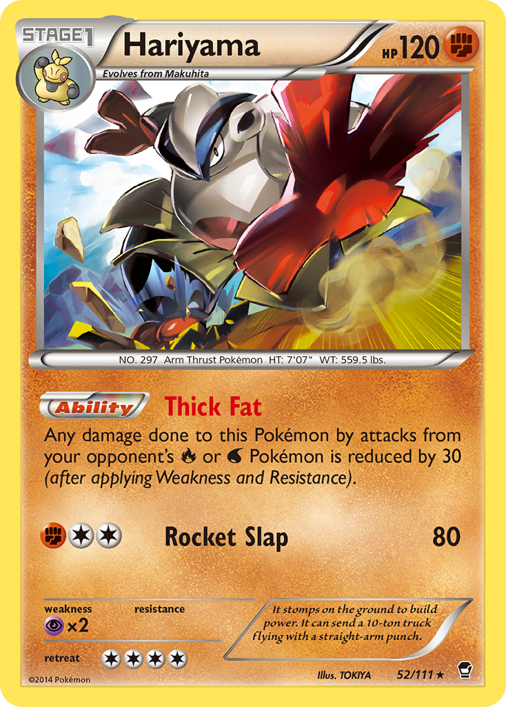 Hariyama (52/111) [XY: Furious Fists] | Good Games Morley