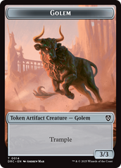 Golem (0014) // Thopter (0010) Double-Sided Token [Aetherdrift Tokens] | Good Games Morley