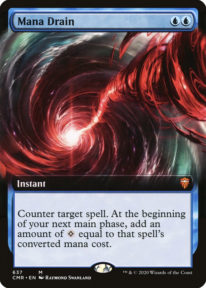 Mana Drain (Extended Art) [Commander Legends] | Good Games Morley