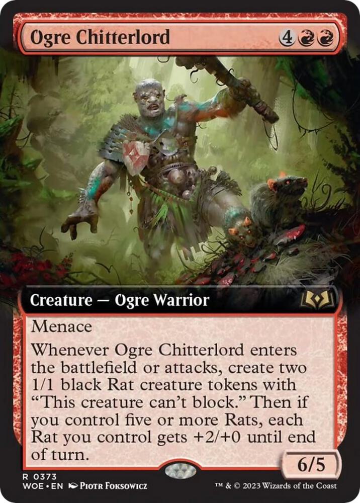 Ogre Chitterlord 373/276 (Wilds of Eldraine)  - Extended Art | Good Games Morley
