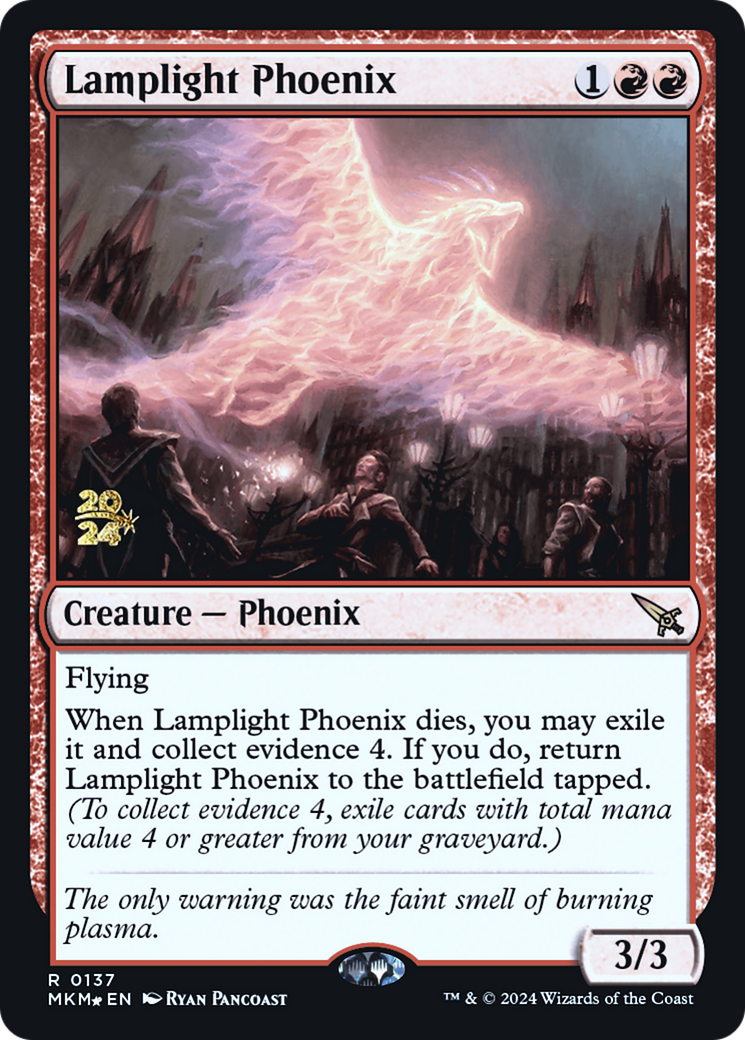Lamplight Phoenix [Murders at Karlov Manor Prerelease Promos] | Good Games Morley