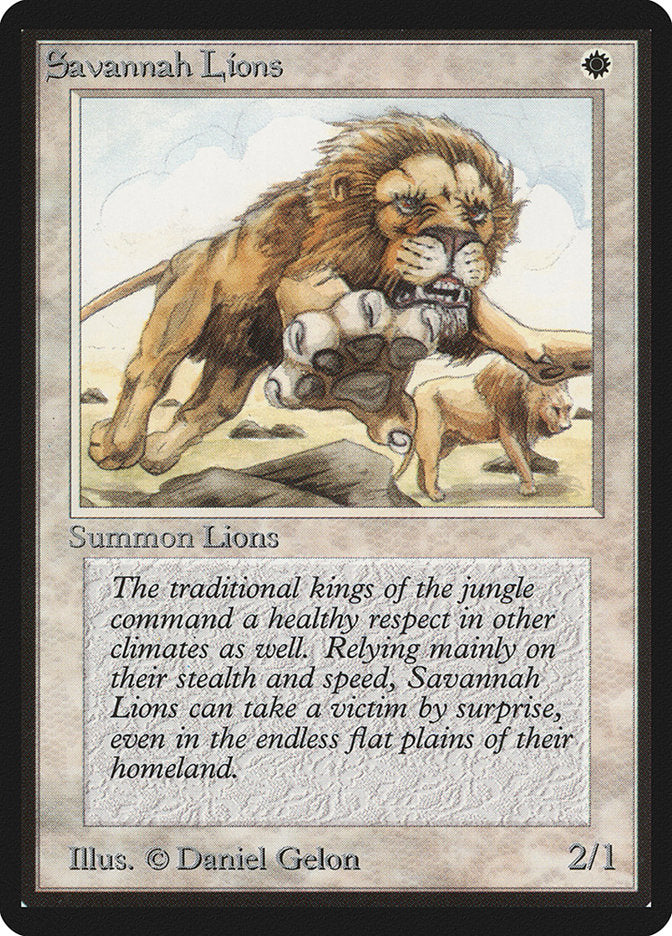 Savannah Lions [Beta Edition] | Good Games Morley
