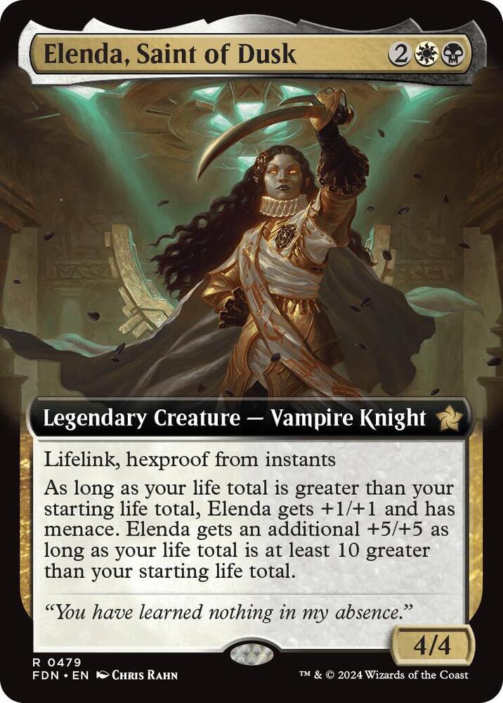 Elenda, Saint of Dusk 479/291 (Foundations)  - Extended Art | Good Games Morley