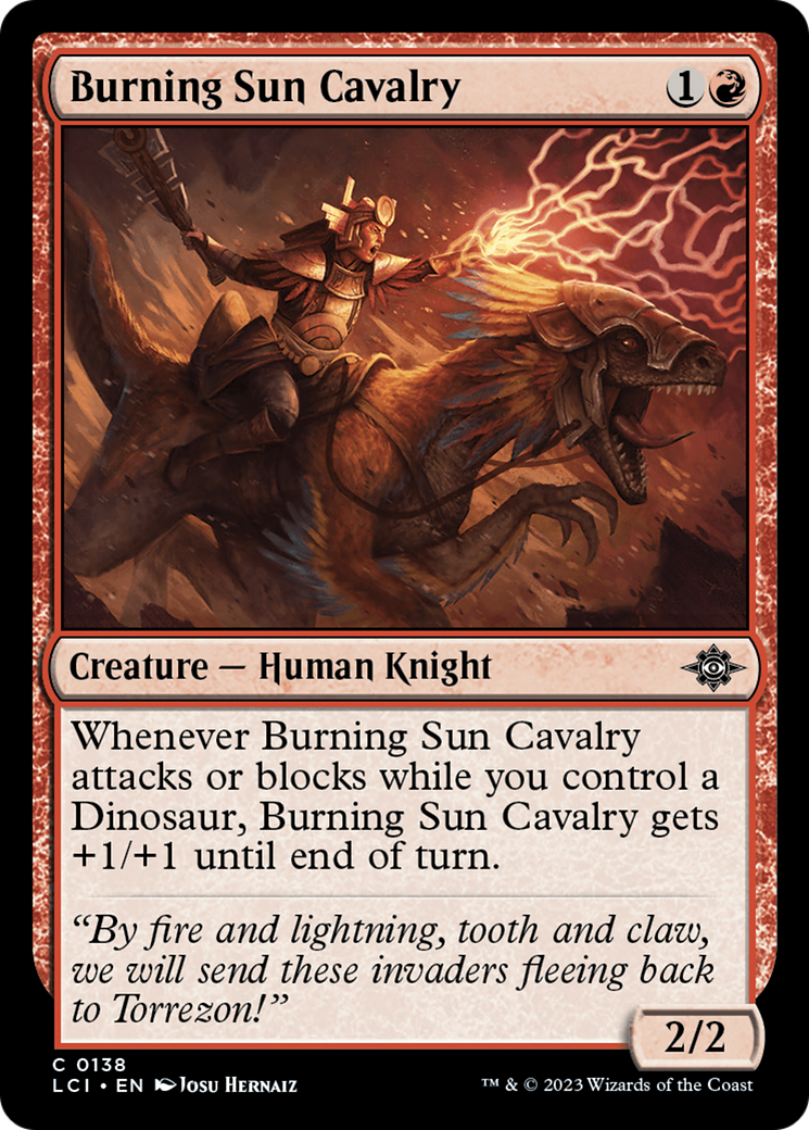 Burning Sun Cavalry [The Lost Caverns of Ixalan] | Good Games Morley