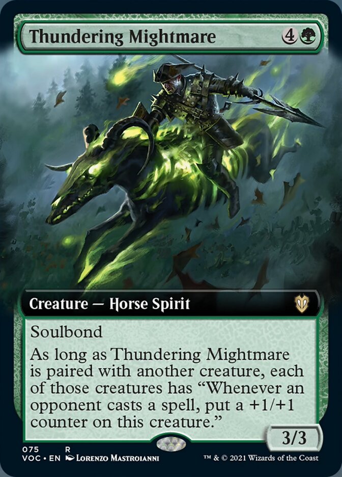 Thundering Mightmare (Extended Art) [Innistrad: Crimson Vow Commander] | Good Games Morley