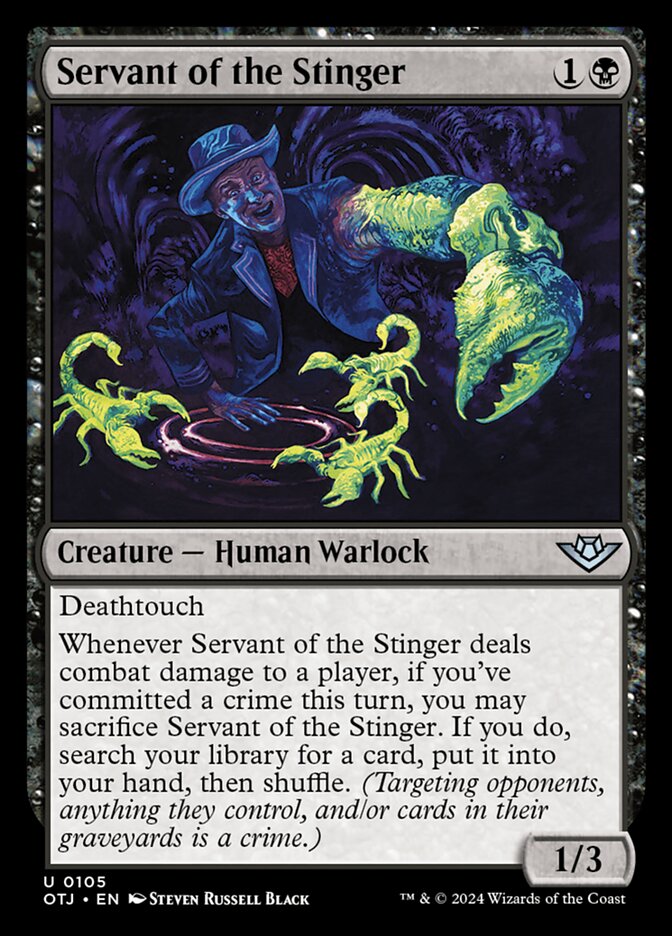 Servant of the Stinger 105/286 (Outlaws of Thunder Junction)  | Good Games Morley