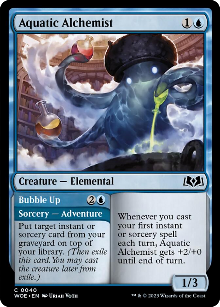 Aquatic Alchemist // Bubble Up [Wilds of Eldraine] | Good Games Morley