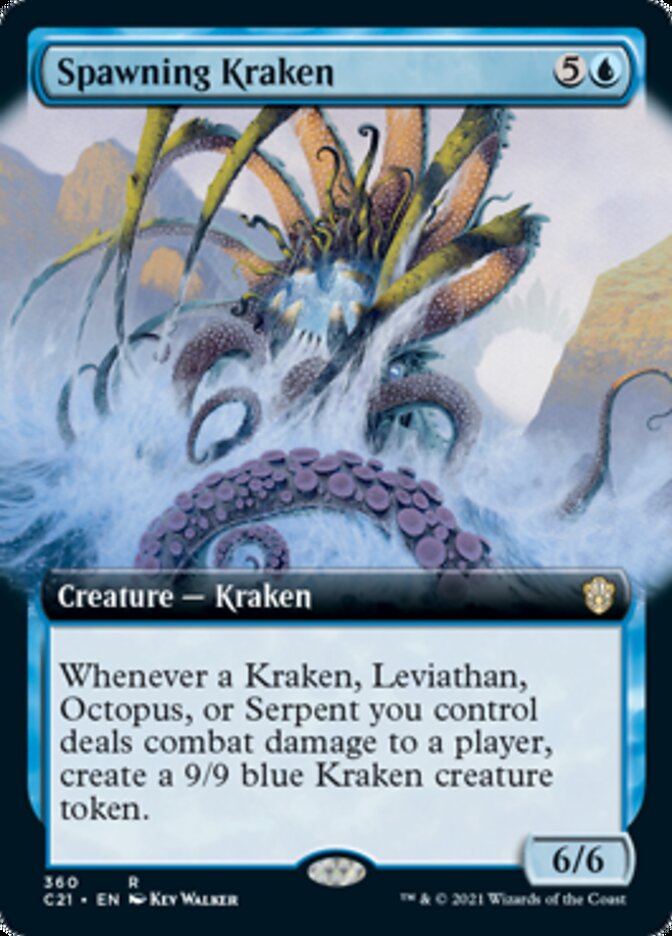 Spawning Kraken (Extended Art) [Commander 2021] | Good Games Morley