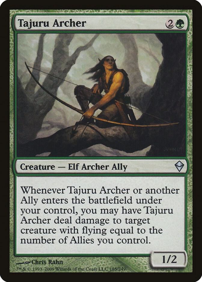 Tajuru Archer 185/249 (Zendikar)  - Foil | Good Games Morley