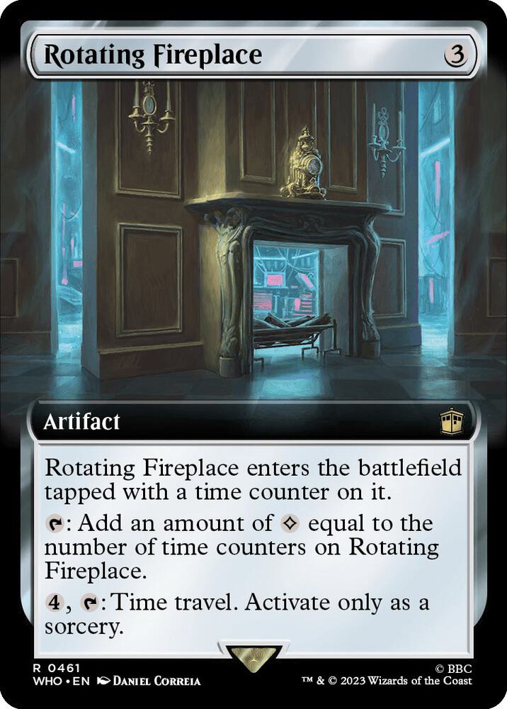 Rotating Fireplace 461/331 (Universes Beyond: Doctor Who)  - Extended Art Foil | Good Games Morley