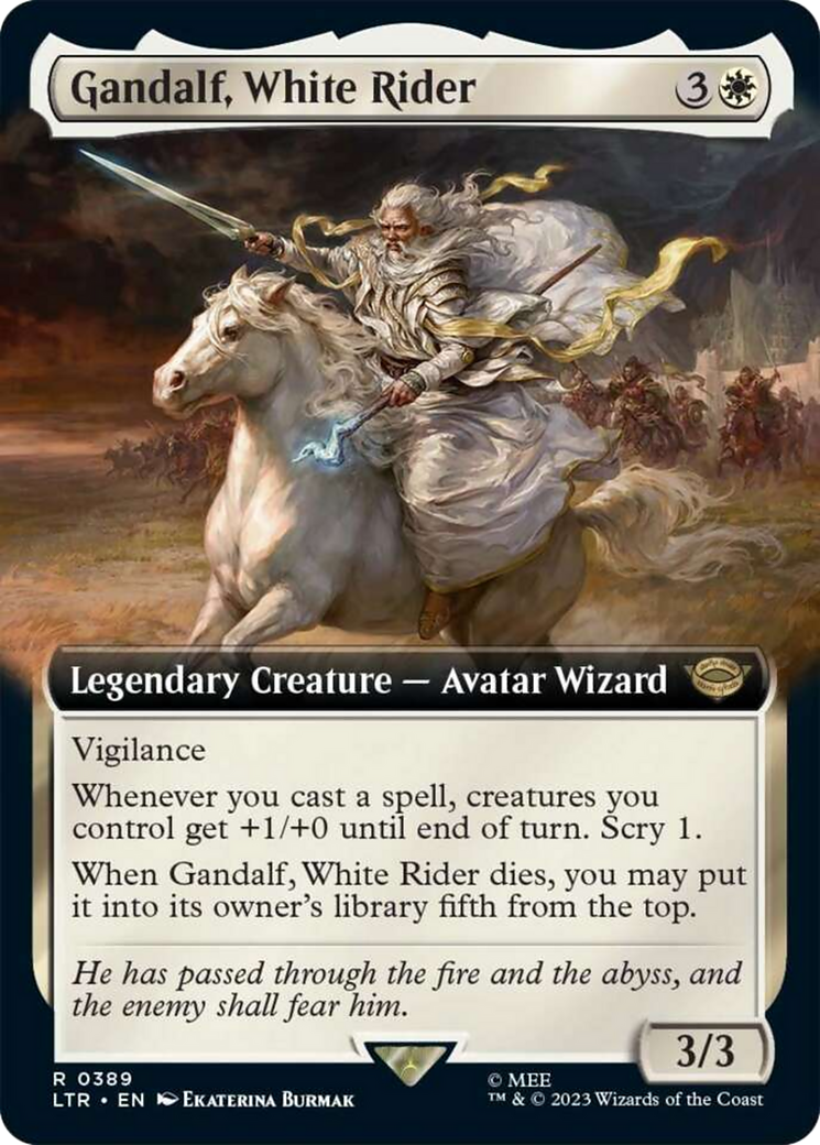 Gandalf, White Rider (Extended Art) [The Lord of the Rings: Tales of Middle-Earth] | Good Games Morley