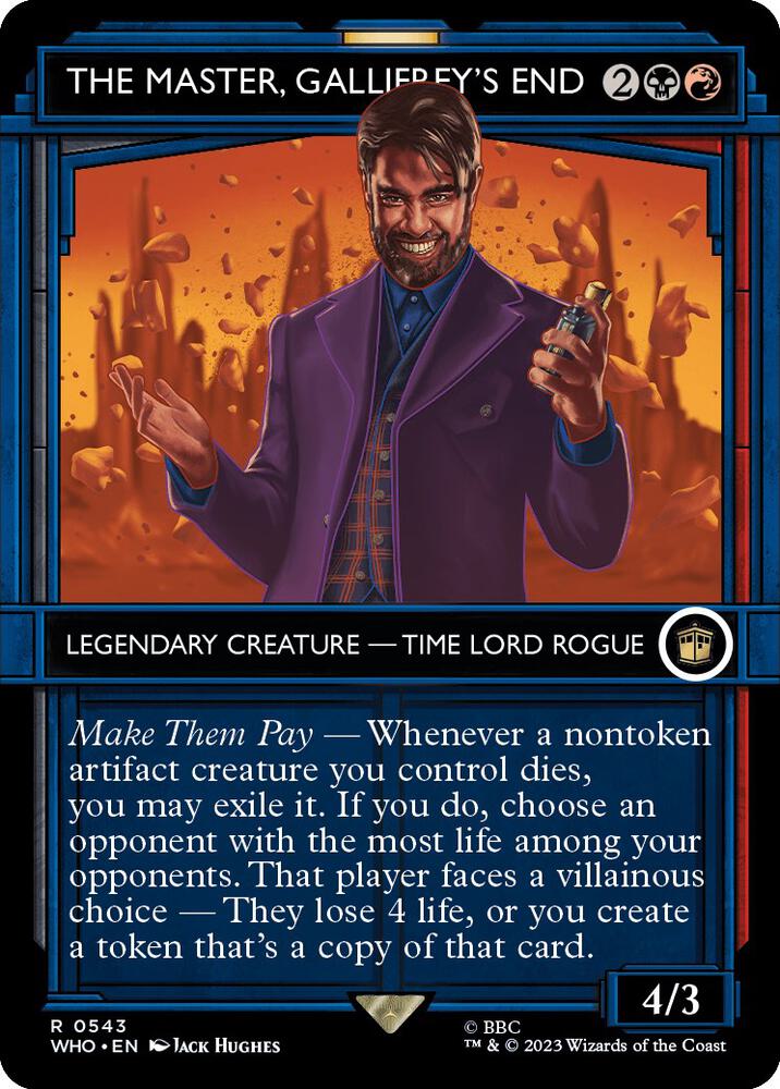 The Master, Gallifrey's End 543/331 (Universes Beyond: Doctor Who)  - Showcase Foil | Good Games Morley