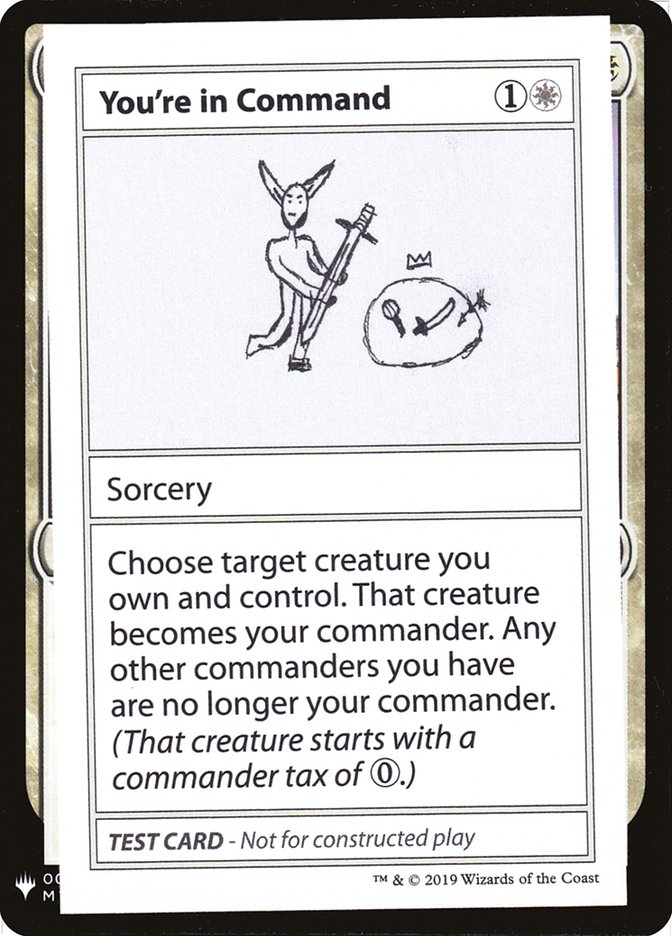 You're in Command [Mystery Booster Playtest Cards] | Good Games Morley
