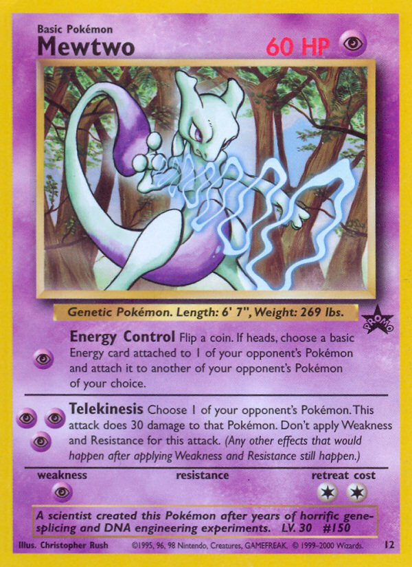 Mewtwo (12) [Wizards of the Coast: Black Star Promos] | Good Games Morley