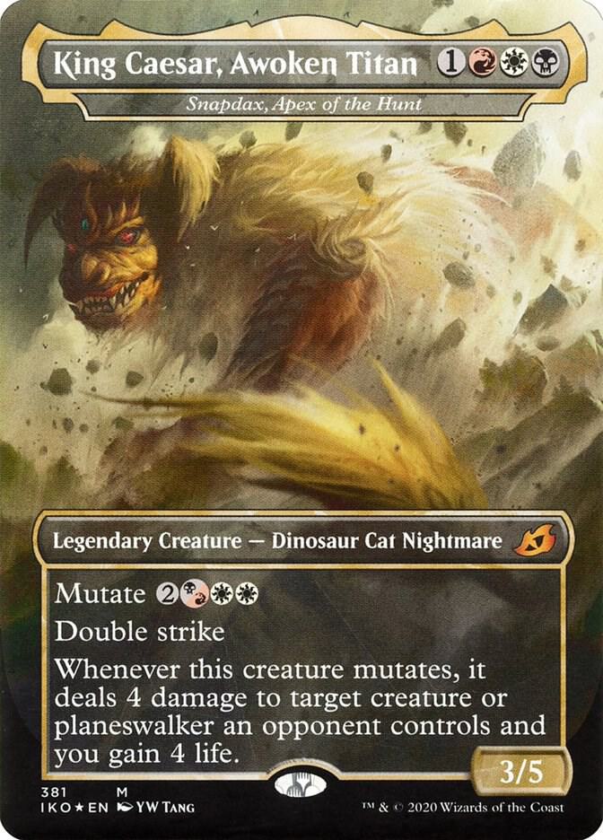 King Caesar, Awoken Titan - Snapdax, Apex of the Hunt 381/274 (Ikoria: Lair of Behemoths)  - Foil | Good Games Morley