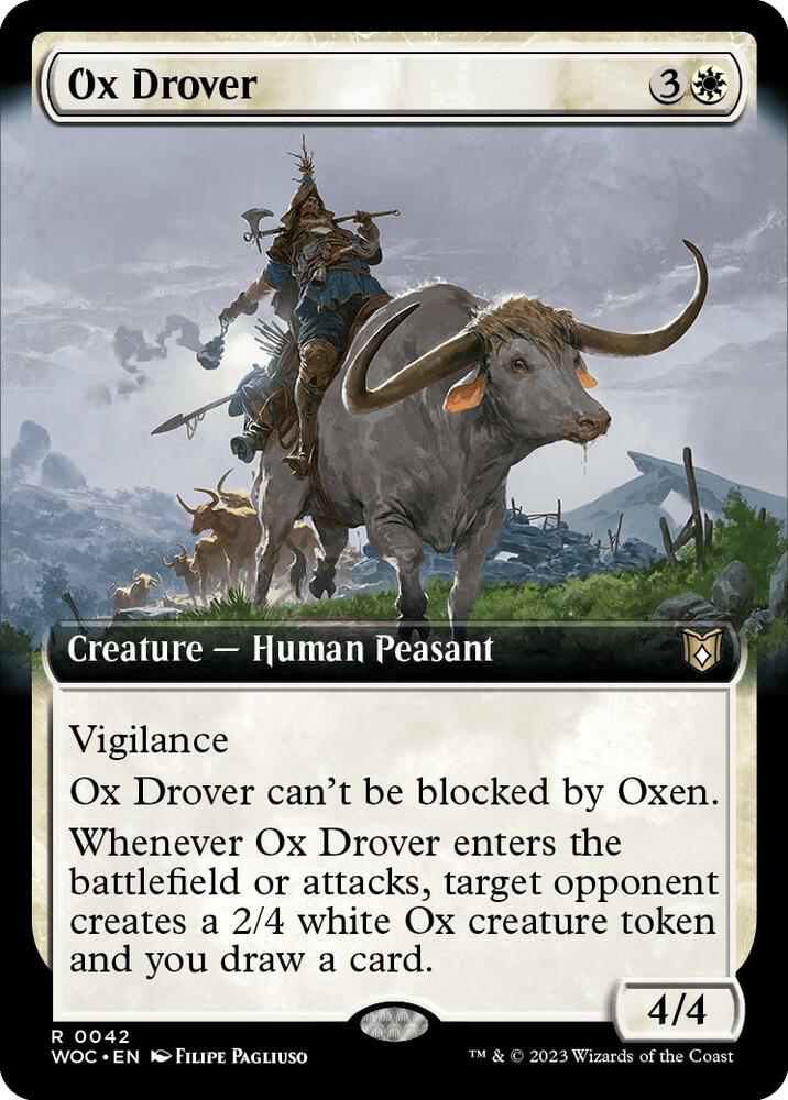 Ox Drover 42/173 (Commander: Wilds of Eldraine)  - Extended Art | Good Games Morley