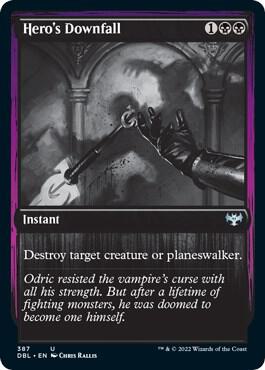 Heros Downfall 387 (Innistrad: Double Feature)  - Foil | Good Games Morley