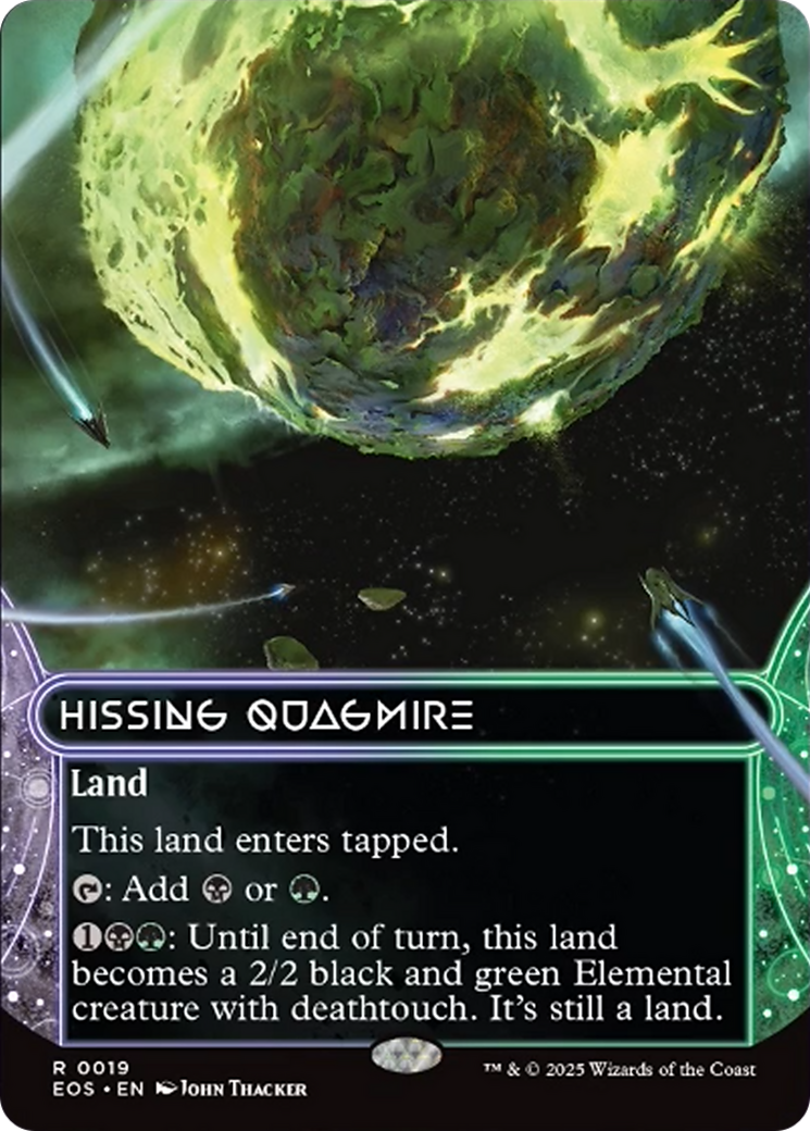 Hissing Quagmire (0019) (Borderless) [Edge of Eternities: Stellar Sights] | Good Games Morley