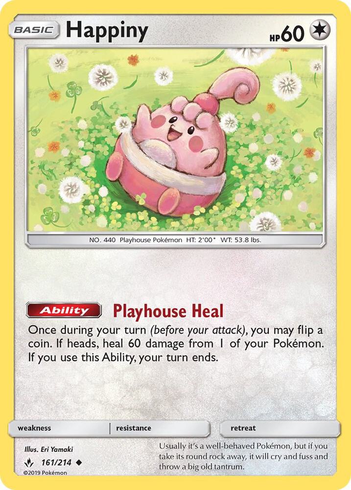 Happiny 161/214 (SM - Unbroken Bonds)  | Good Games Morley