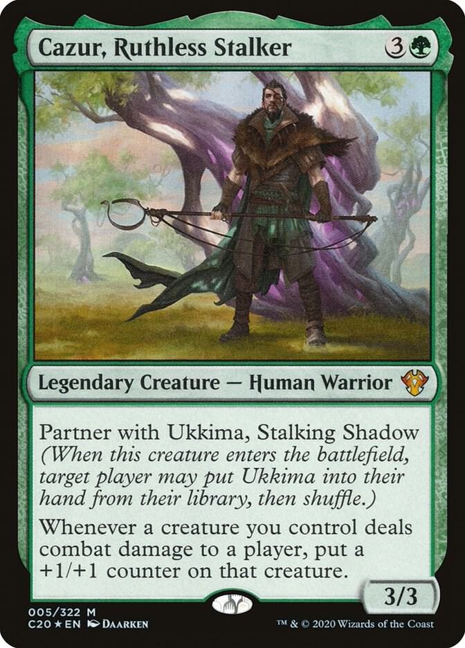 Cazur, Ruthless Stalker 5/322 (Commander 2020)  - Foil | Good Games Morley