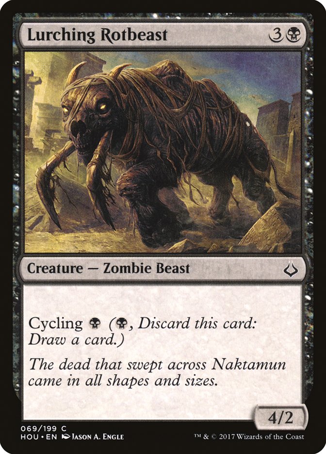 Lurching Rotbeast 69/199 (Hour of Devastation)  - Foil | Good Games Morley