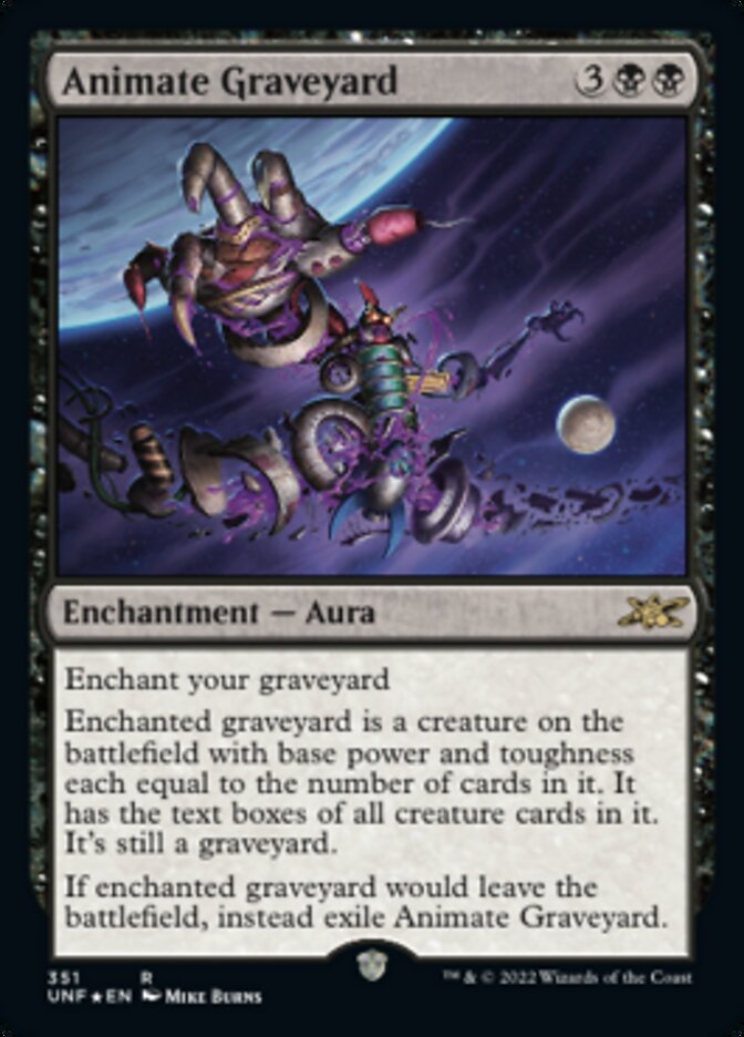 Animate Graveyard (Galaxy Foil) [Unfinity] | Good Games Morley