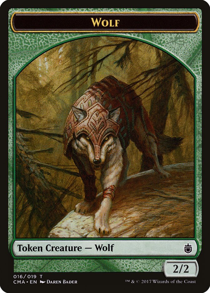 Wolf Token (016/019) [Commander Anthology Tokens] | Good Games Morley
