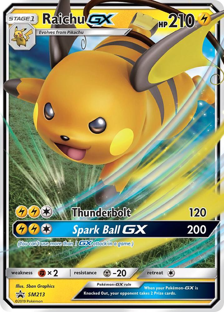 Raichu GX SM213 (SM Promos)  - Holofoil | Good Games Morley