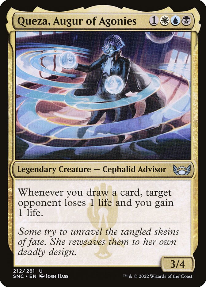 Queza, Augur of Agonies 212 (Streets of New Capenna)  - Foil | Good Games Morley
