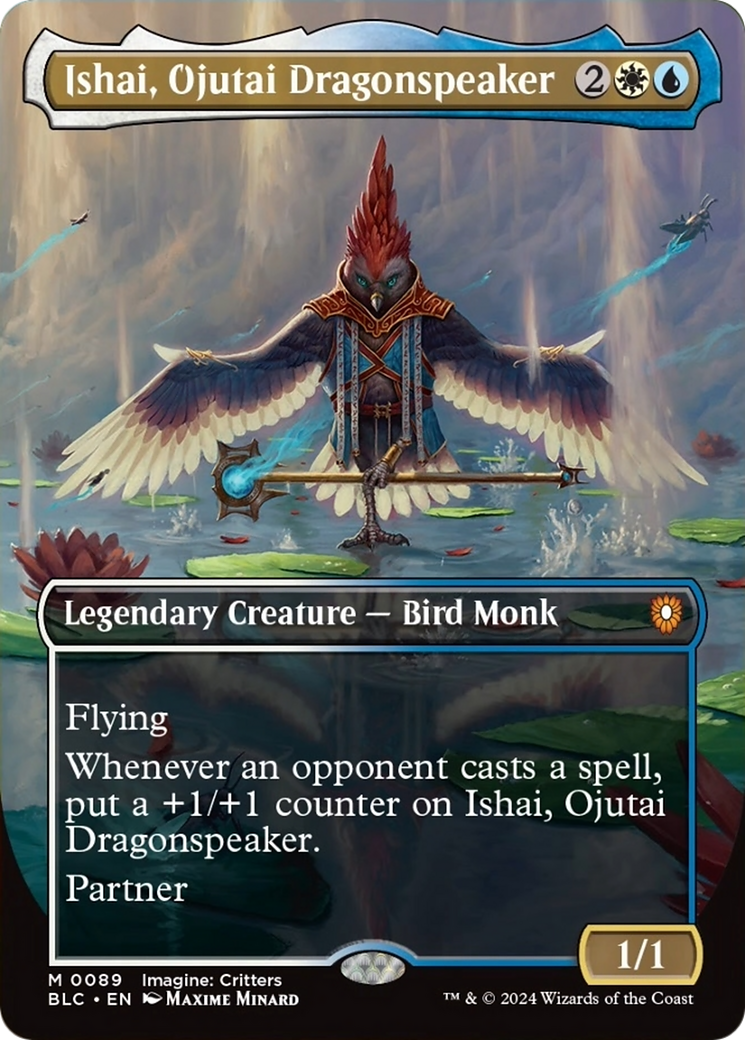Ishai, Ojutai Dragonspeaker (Borderless) [Bloomburrow Commander] | Good Games Morley