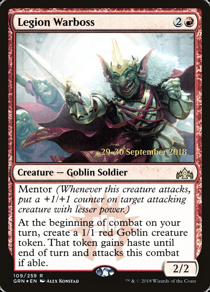 Legion Warboss [Guilds of Ravnica Prerelease Promos] | Good Games Morley