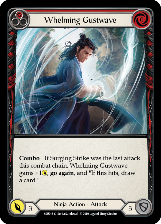 Whelming Gustwave (Red) [KSU016-C] (Katsu Hero Deck)  1st Edition Normal | Good Games Morley