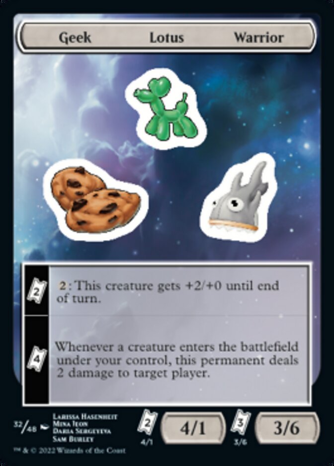 Geek Lotus Warrior [Unfinity Stickers] | Good Games Morley