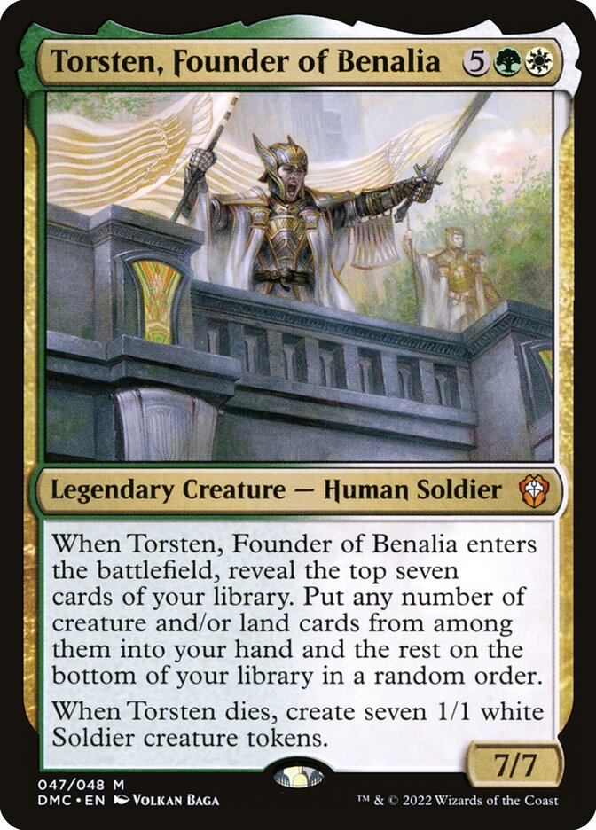 Torsten, Founder of Benalia 47/50 (Commander: Dominaria United)  | Good Games Morley