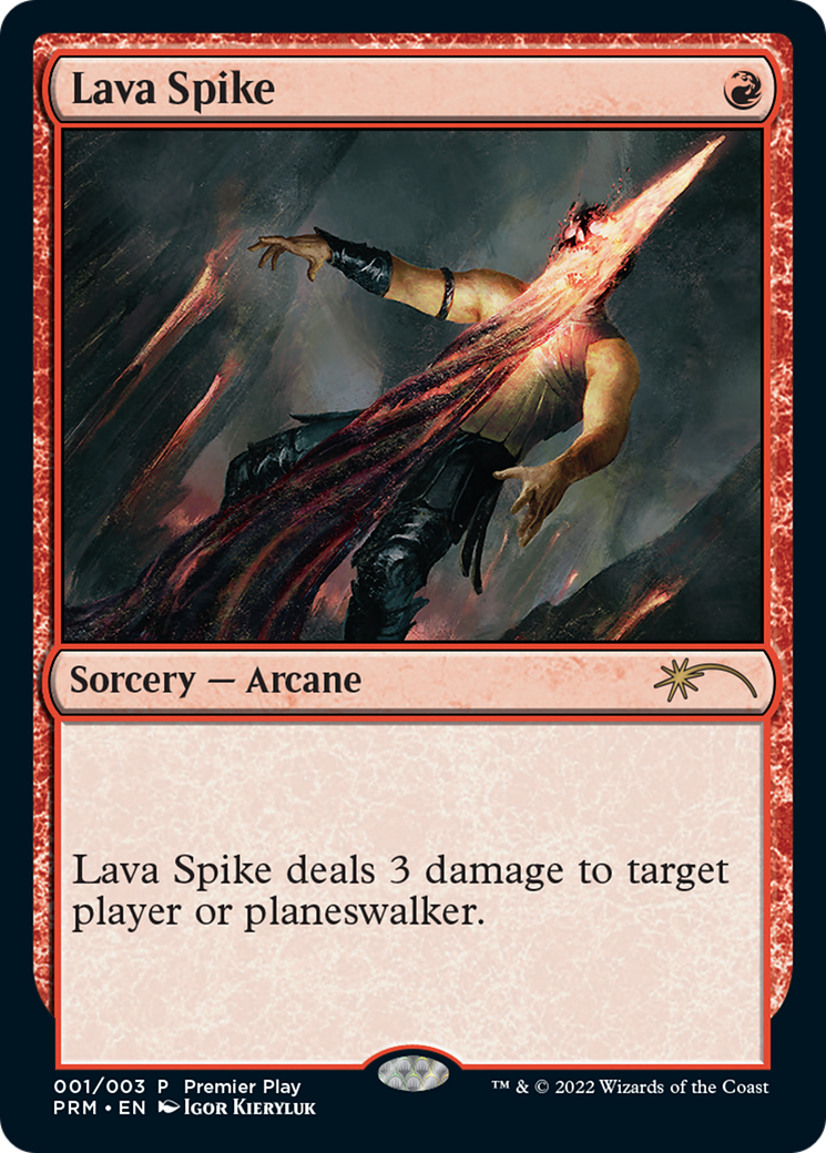 Lava Spike (Premier Play) [Pro Tour Promos] | Good Games Morley