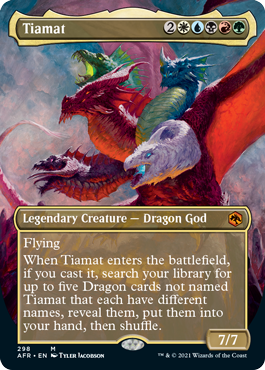 Tiamat (Borderless Alternate Art) [Dungeons & Dragons: Adventures in the Forgotten Realms] | Good Games Morley