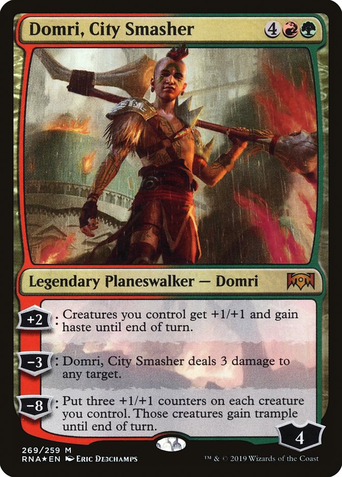 Domri, City Smasher 269/259 (Ravnica Allegiance)  - Foil | Good Games Morley