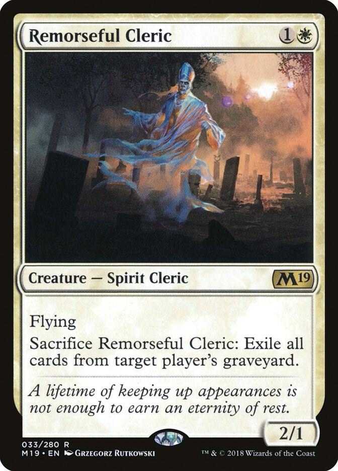 Remorseful Cleric 33/280 (Core Set 2019)  | Good Games Morley