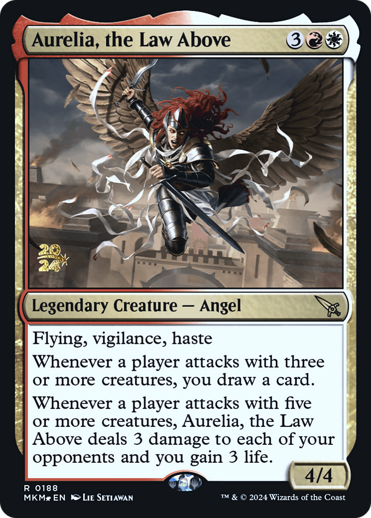 Aurelia, the Law Above [Murders at Karlov Manor Prerelease Promos] | Good Games Morley