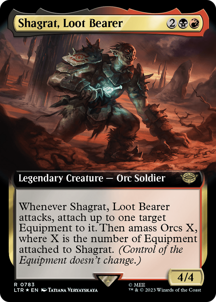 Shagrat, Loot Bearer (Extended Art) (Surge Foil) [The Lord of the Rings: Tales of Middle-Earth] | Good Games Morley