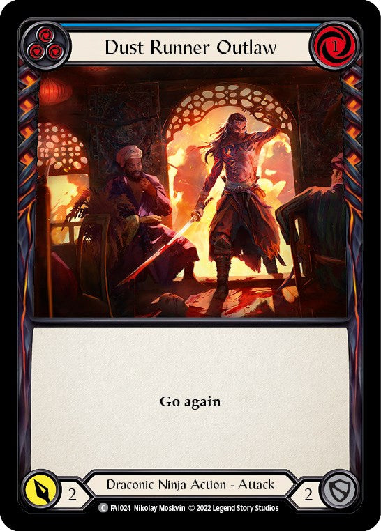 Dust Runner Outlaw (Blue) [FAI024] (Uprising Fai Blitz Deck) | Good Games Morley